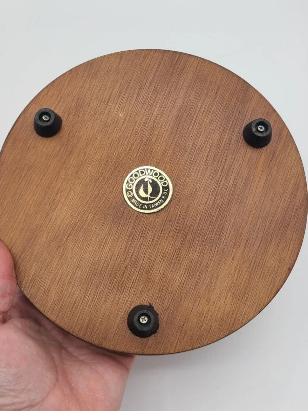 Goodwood Genuine Teak Wood Covered Glass Dome Dessert Cheese Charcuterie Board